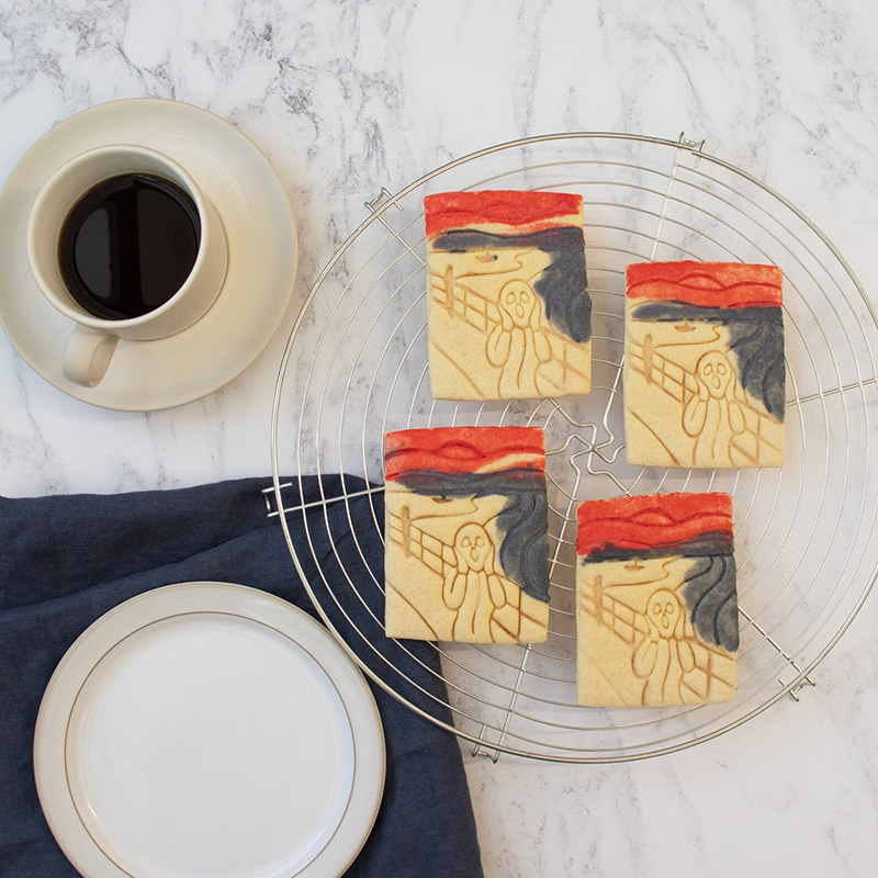 Personalized The Scream Cookie Cutter Biscuit Fondant Cutters Psychological Expressionist Art Gift for Art Lovers Painting Enthusiasts