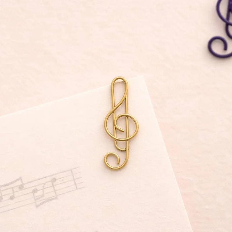 Personalized Treble Clef Music Paper Clips Musical Stationery for Kids Musicians Music Lovers