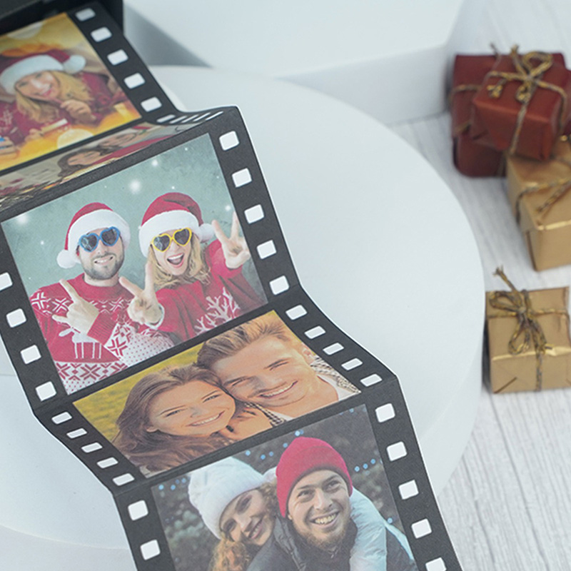 Personalized Film Photo Souvenir Box with Text Birthday Anniversary Gift for Family for Lover