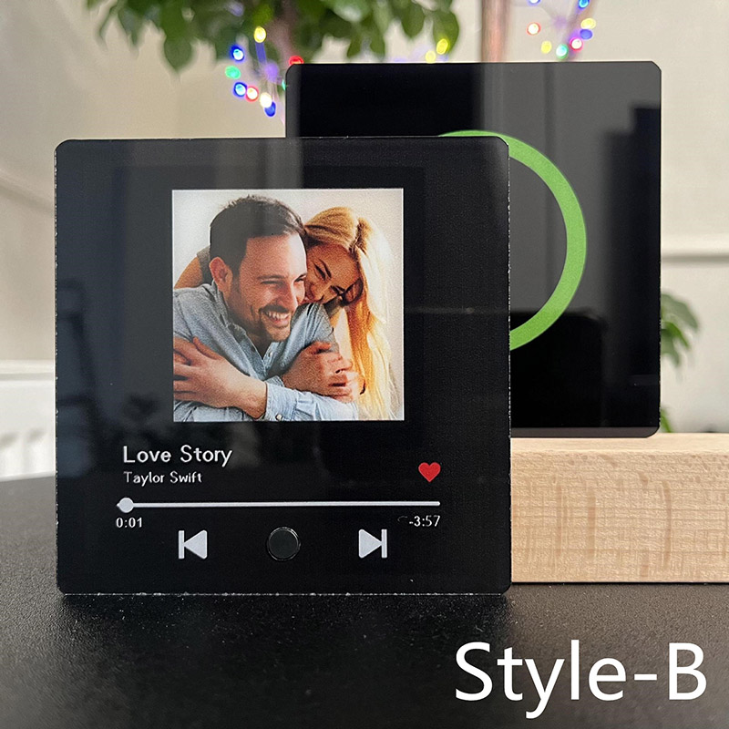 Personalized Music Photo Fridge Magnets Custom Music and Photo Fridge Magnet Anniversary Christmas Gifts for Family for Lover