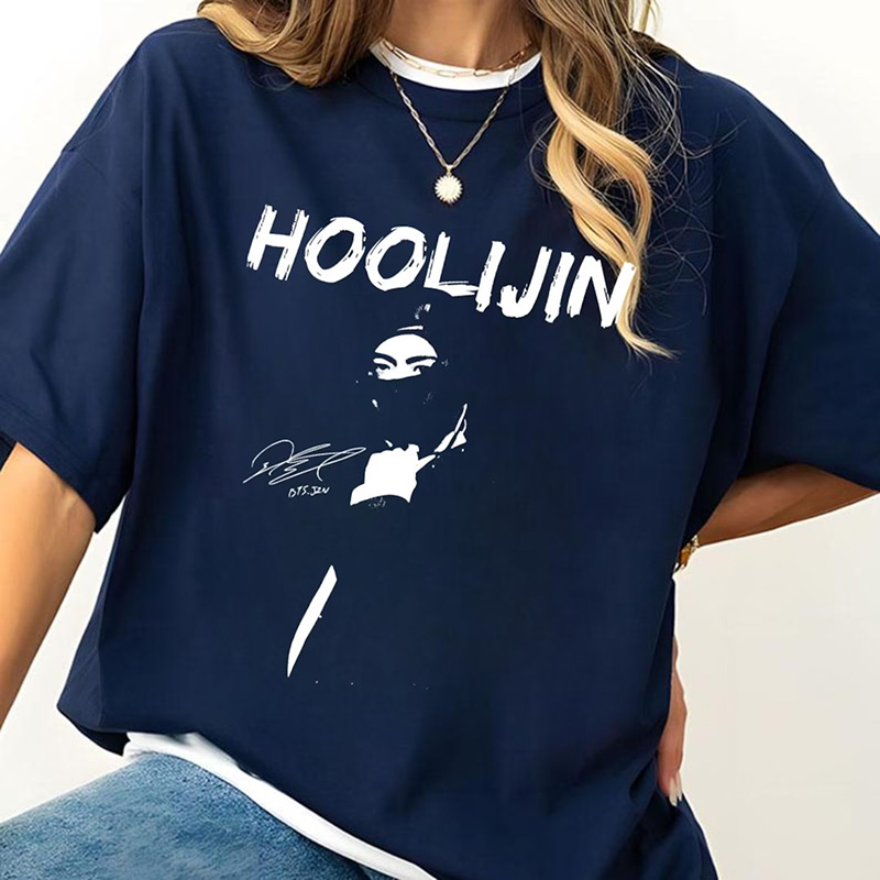 Personalized Hoolijin Meme Shirt BTS Arirang Hooligan Jin Meme Tee Funny T-Shirt Unisex Cotton T-Shirt for Fans for BTS ARMY
