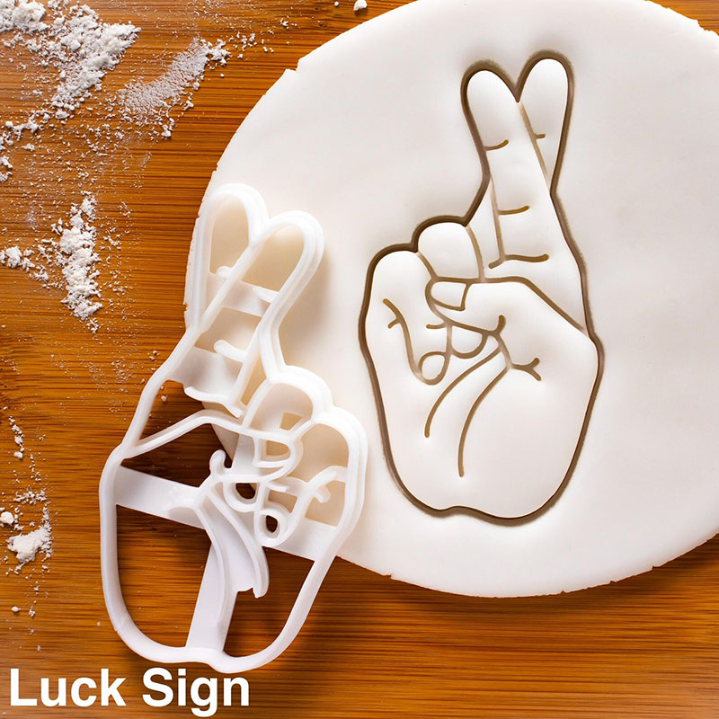 Personalized Rock Sign Cookie Cutter Heavy Metal Music Hand Gesture for Guitarists Band Members Music Lovers for Birthday Holiday Party