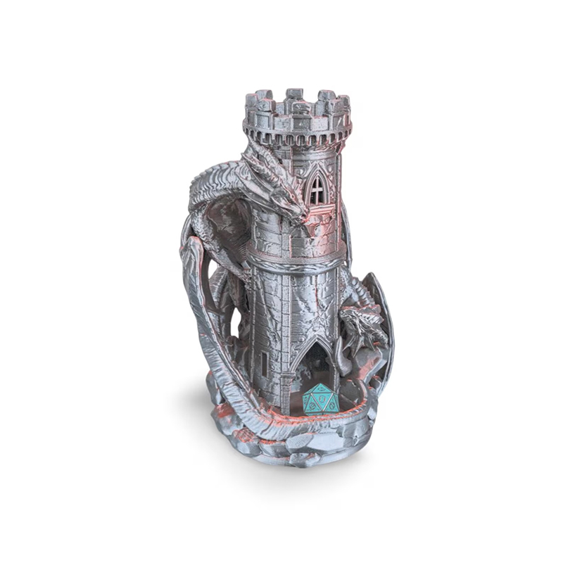 Personalized Twin Fate Dice Tower RPG Dice Tower D&D Dice Roller Accessory 3D Printed Gift for Game Lovers