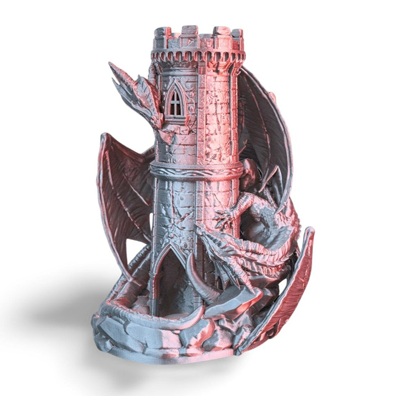 Personalized Twin Fate Dice Tower RPG Dice Tower D&D Dice Roller Accessory 3D Printed Gift for Game Lovers