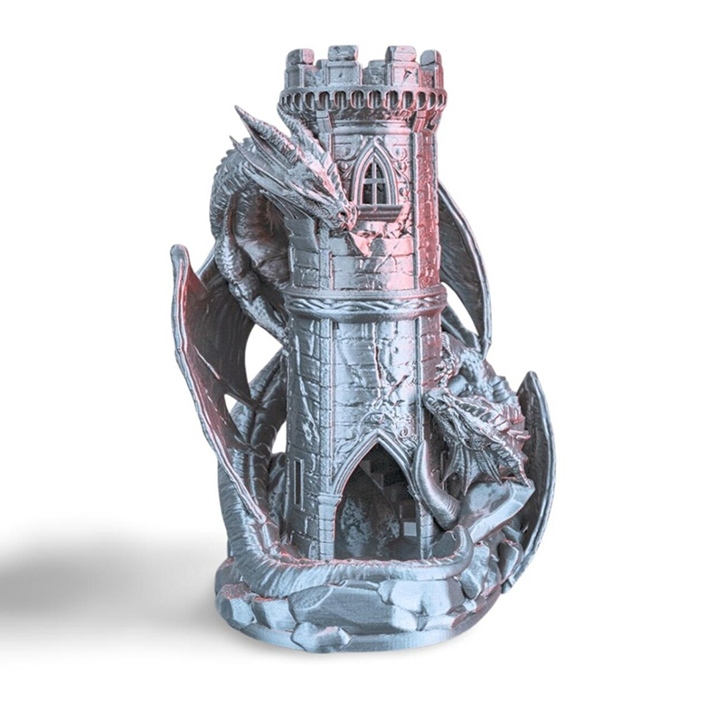 Personalized Twin Fate Dice Tower RPG Dice Tower D&D Dice Roller Accessory 3D Printed Gift for Game Lovers