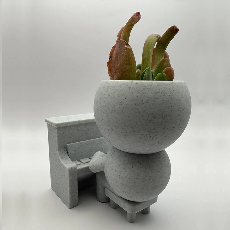 Personalized Pianist Planter Piano Playing Plant Pot 3D Printed Flower Pot Gift for Pianist Music Enthusiasts for Kids