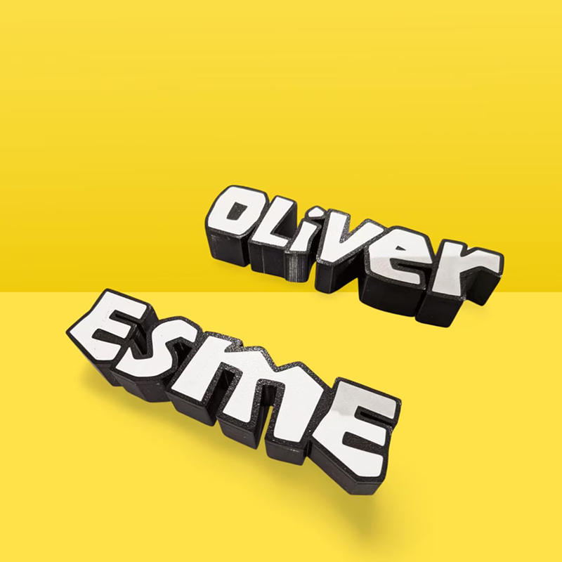 Personalized Multi-color Name 3D Printed Game Sand Mold Beach Toy 2-9 Letters Beach Vacation Essentials Play Birthday Gift for Family Kids