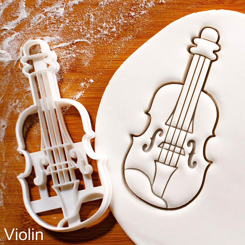 Personalized Harp Shaped Cookie Cutters for Musicians Orchestras Classical Music Enthusiasts for Birthday Holiday Party