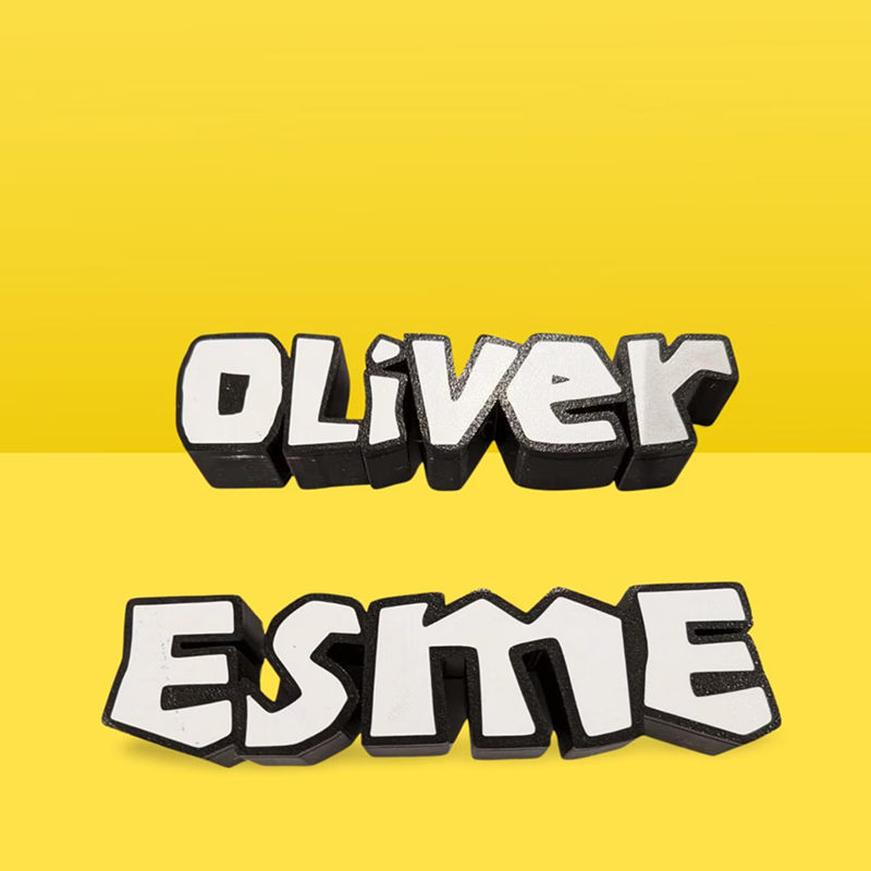 Personalized Multi-color Name 3D Printed Game Sand Mold Beach Toy 2-9 Letters Beach Vacation Essentials Play Birthday Gift for Family Kids