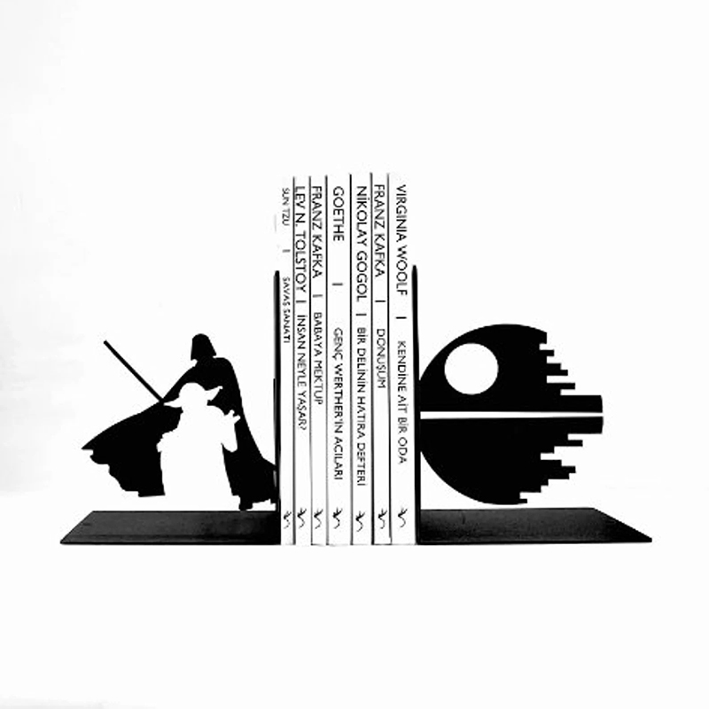 Personalized Star Metal Bookends Metal Decor Art Gift Star Bookend Book Lover Gift Bookworm Gift Librarian Gift for Movie Lovers for Him