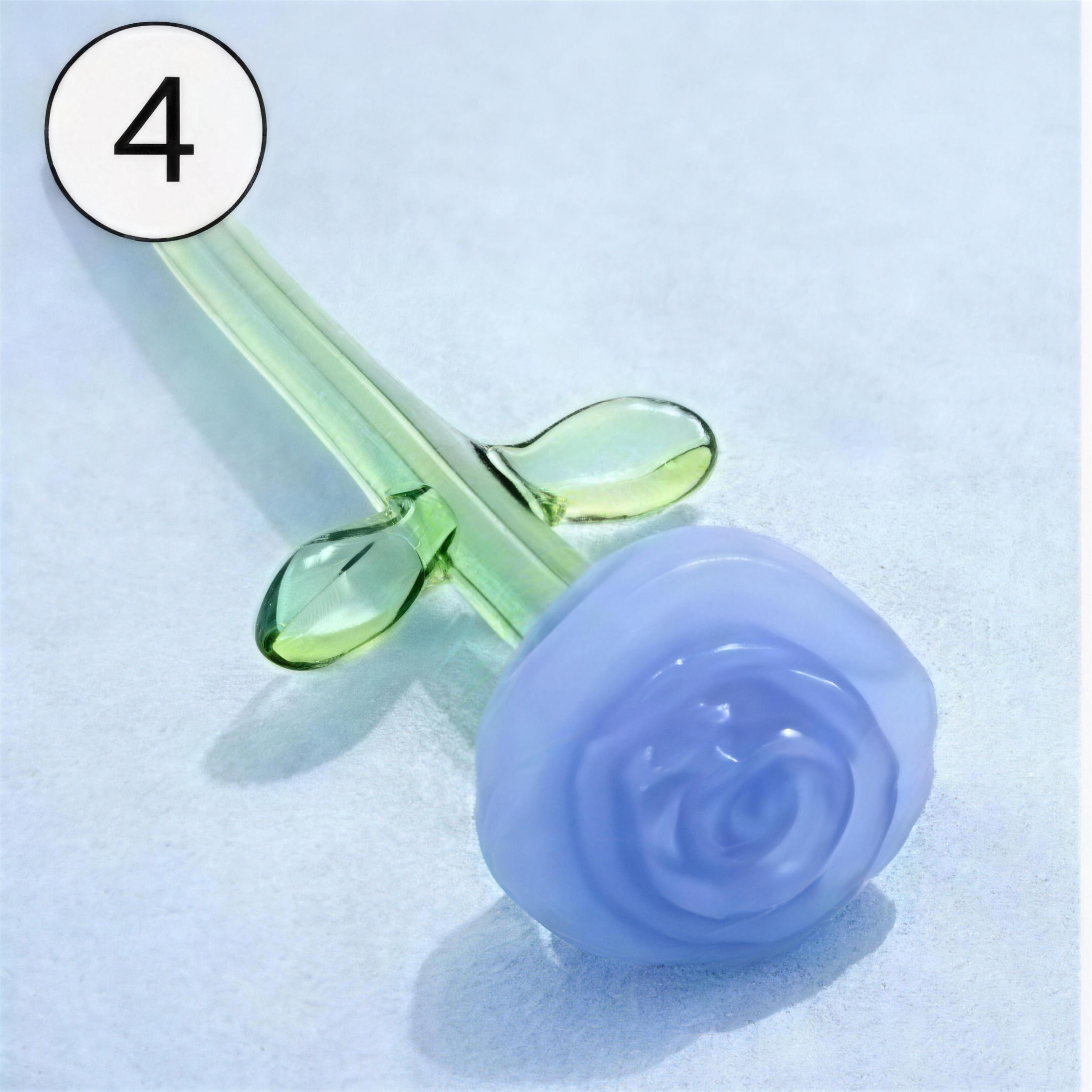 Personalized Glass Birth Month Flower Birth Flower Gift Glass Flower Bouquet for Mom Handmade Tulip & Rose Mix Mother’s Day Gift For Her Home Decor