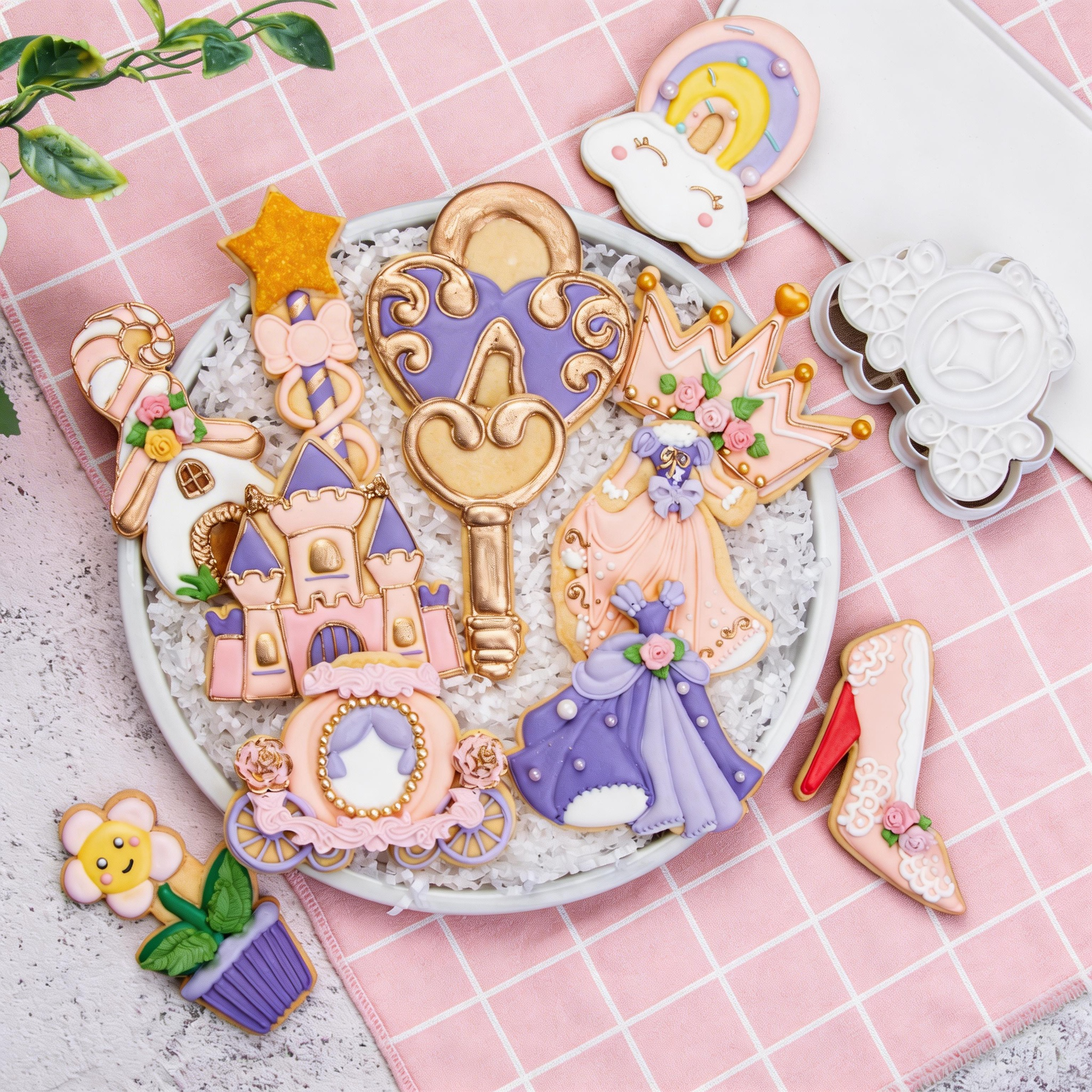 Princess Fairy Tale Style Cookie Cutters Cookie Stamp Cookie Molds Home Cookie Cutters