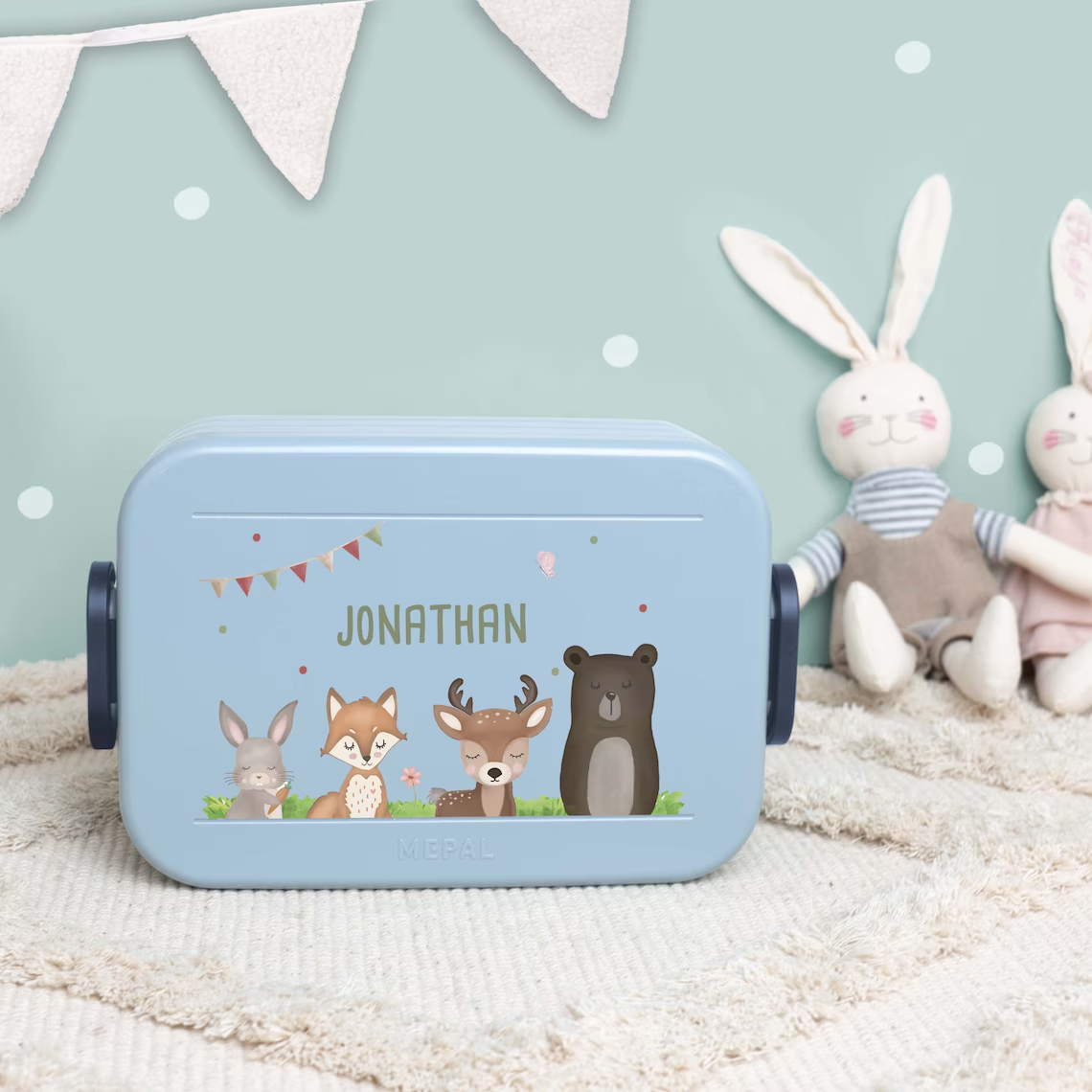 Personalized Mepal Lunchbox Animal World Lunchbox for Girls and Boys Personalized Birthday Gift School Enrollment Gift for kids
