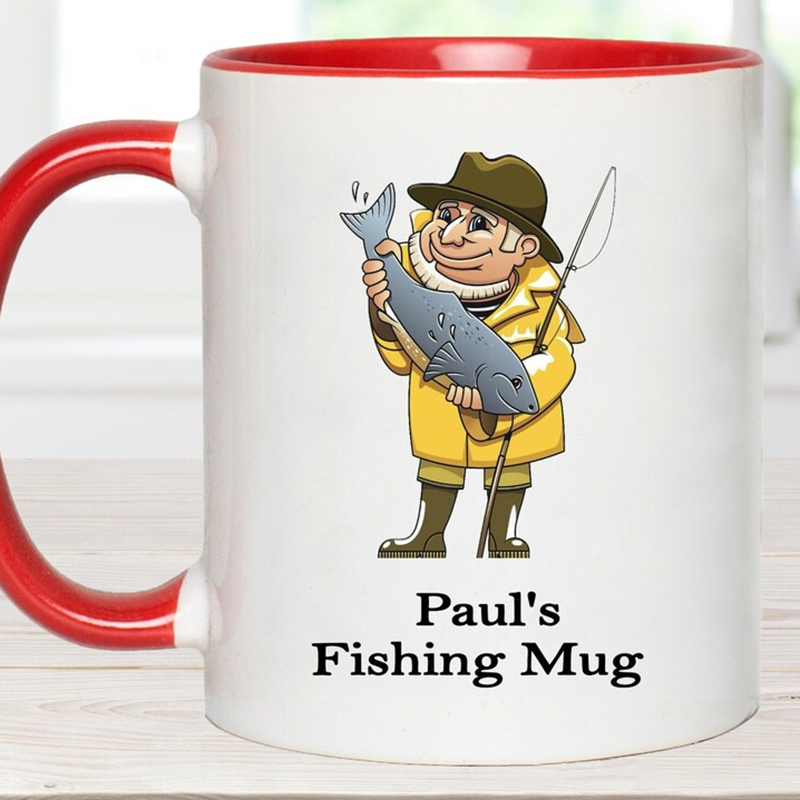 Personalized Fishing Mug Funny Fishing Mug with Funny Prayer Design Custom Name Perfect Gift for Fishing Lovers and Anglers