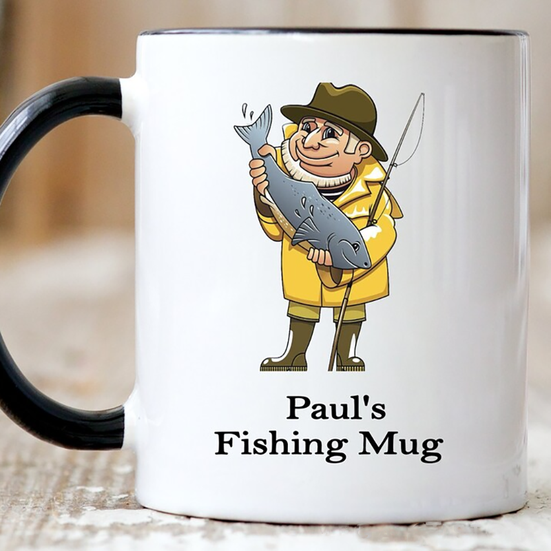 Personalized Fishing Mug Funny Fishing Mug with Funny Prayer Design Custom Name Perfect Gift for Fishing Lovers and Anglers