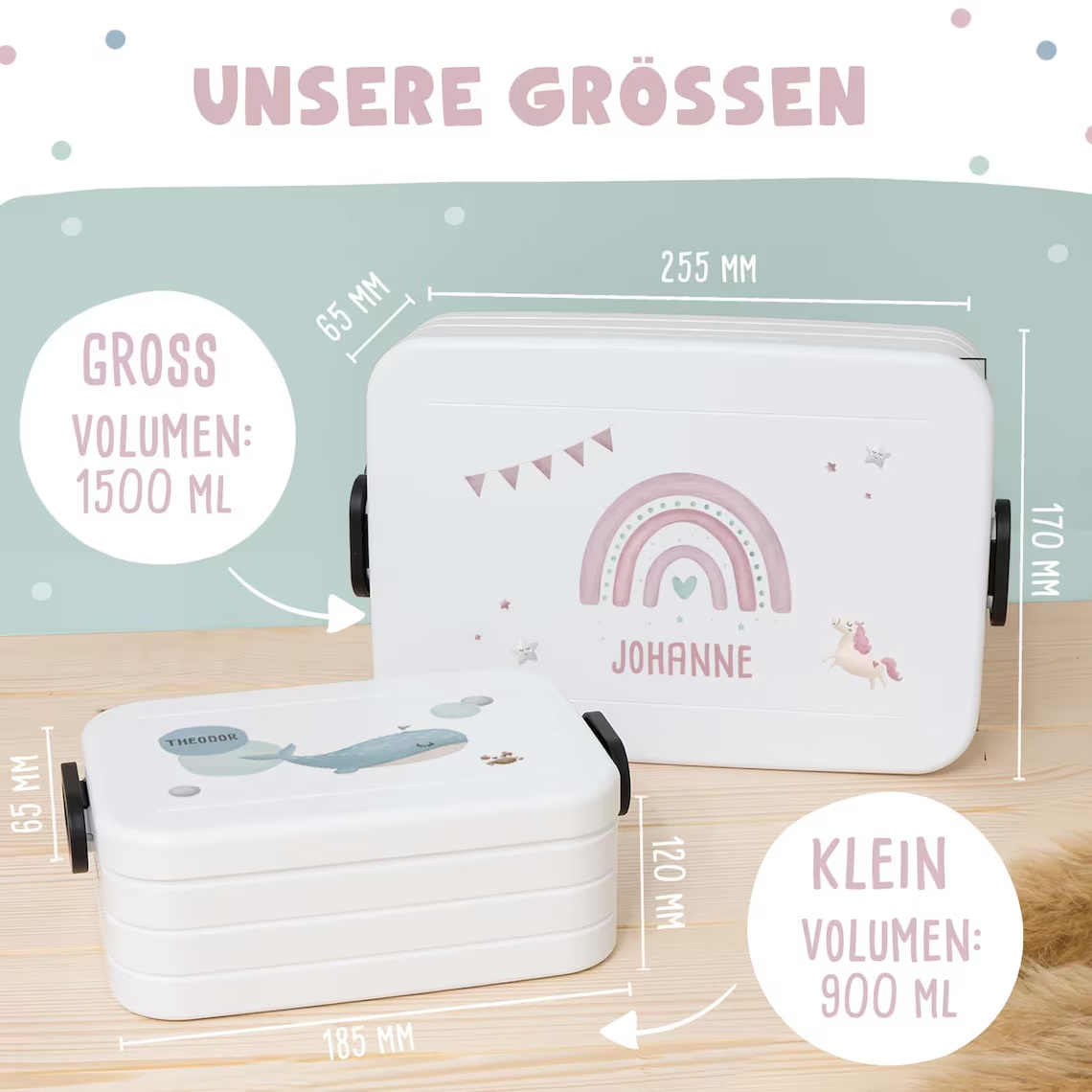 Personalized Mepal Lunchbox Animal World Lunchbox for Girls and Boys Personalized Birthday Gift School Enrollment Gift for kids