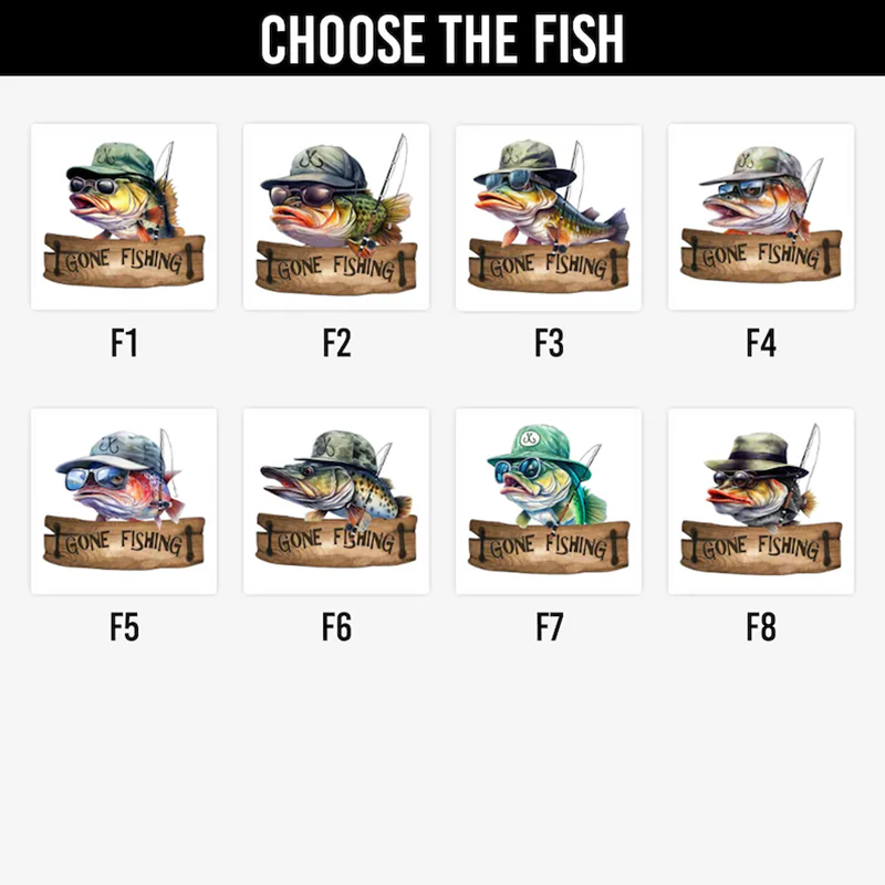 Personalized Gone Fishing Rug Custom Name Fish-Shaped Carpet for Kids Room or Fishing Lovers Graphic 3D Print Funny and Unique Home Decor Gift 