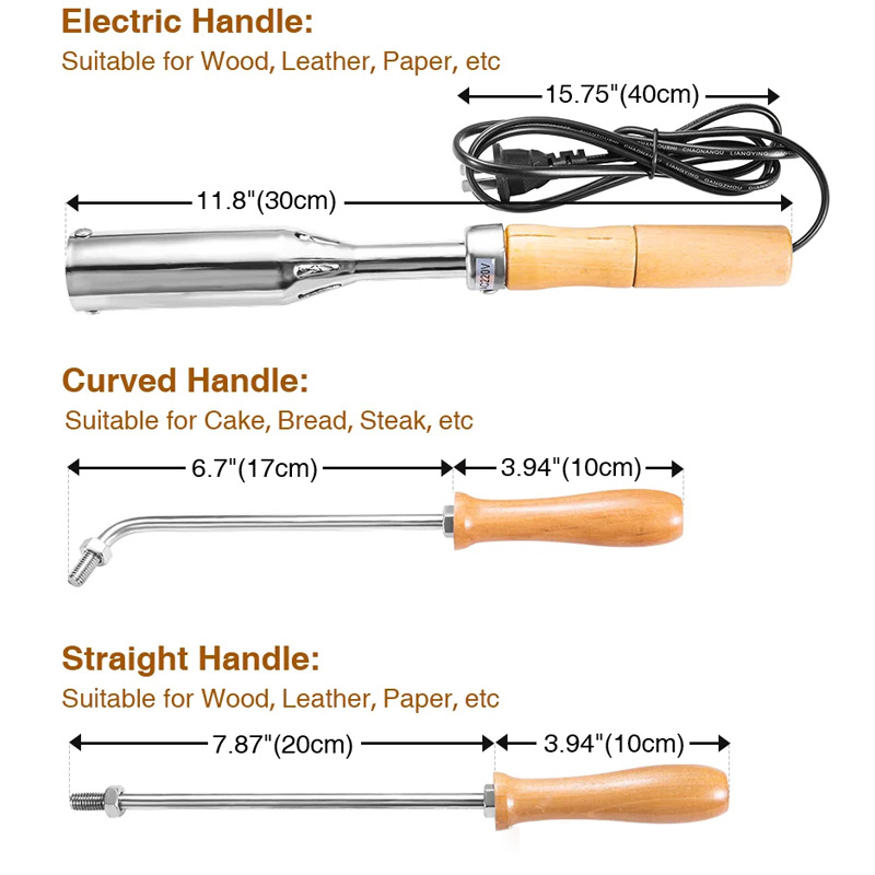 Personalized Branding Iron Stamp for Food with Name Burger Branding Stamp Hamburger Buns Branding Iron Gift for Baker Baking Lover Gift