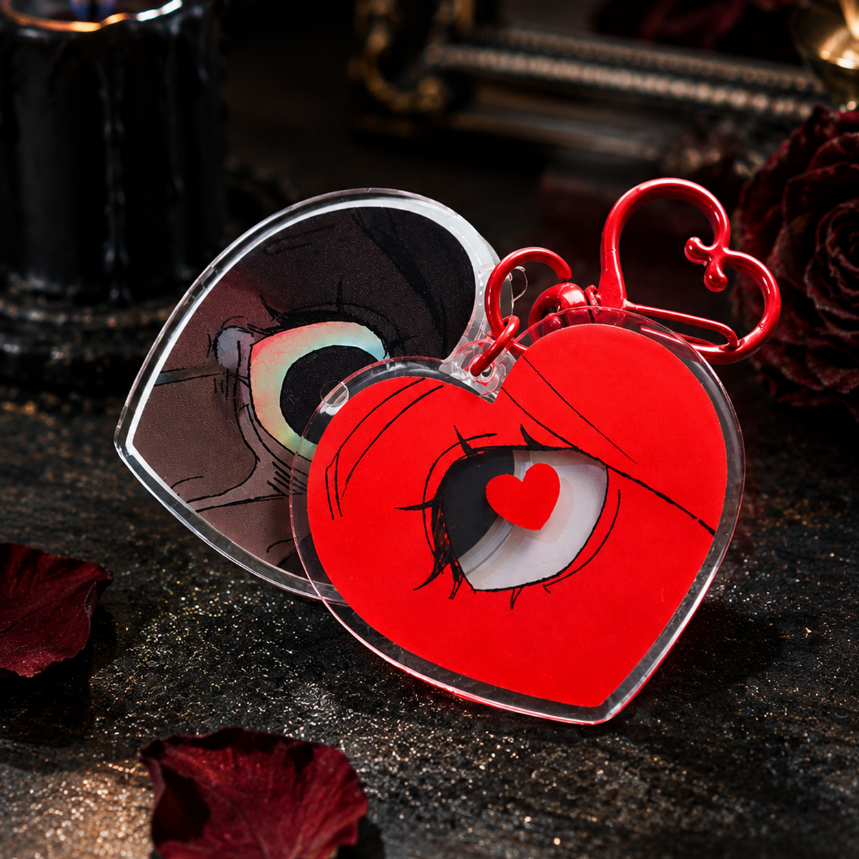 Obsession Inspired Magnet Layers Keychain Eye Charm