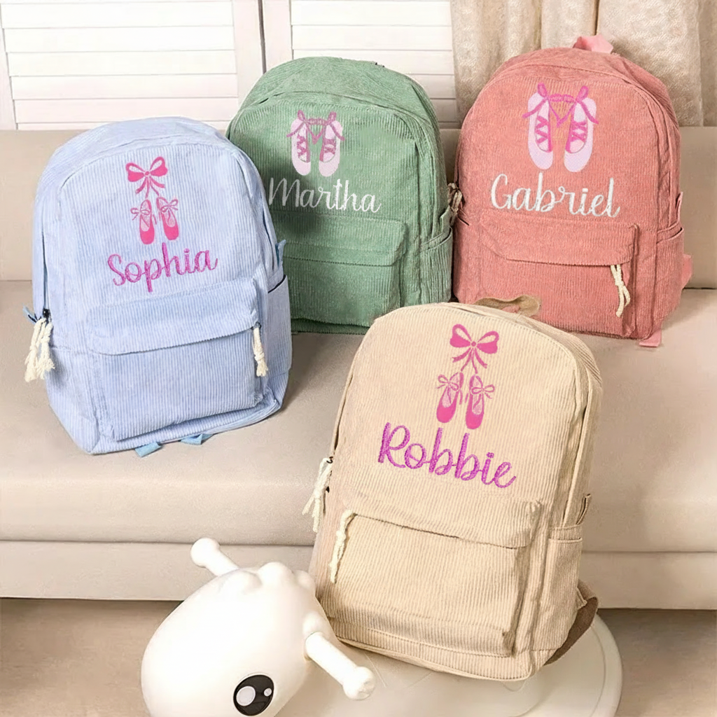 Personalized Pinky Shoes Ballerina Backpack Dance Bag Ballet Gifts for Girls Women Dancers
