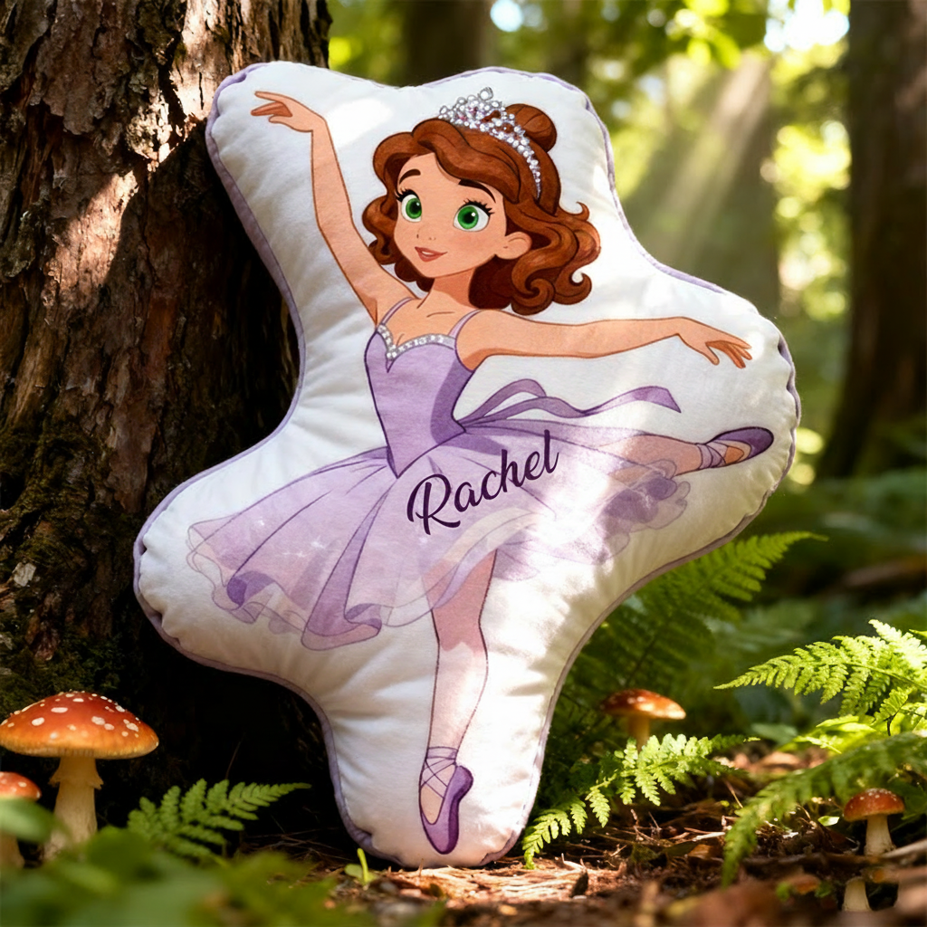 Personalized Cartoon Ballet Dancer Shaped Pillow for Dance Lovers Pillow Christmas Gift for Kids Sale-megacustom