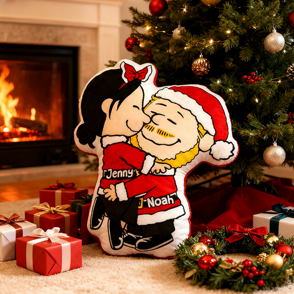 Personalized Snuggle Season Shaped Pillow for Lovers Couples Pillow Christmas Gift for Anime Cartoon Lovers