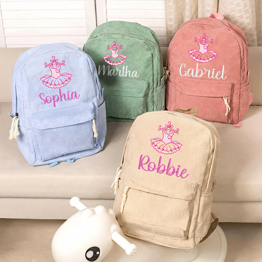 Personalized My Little Skirt Ballerina Backpack Dance Bag Ballet Gifts for Girls Women Dancers