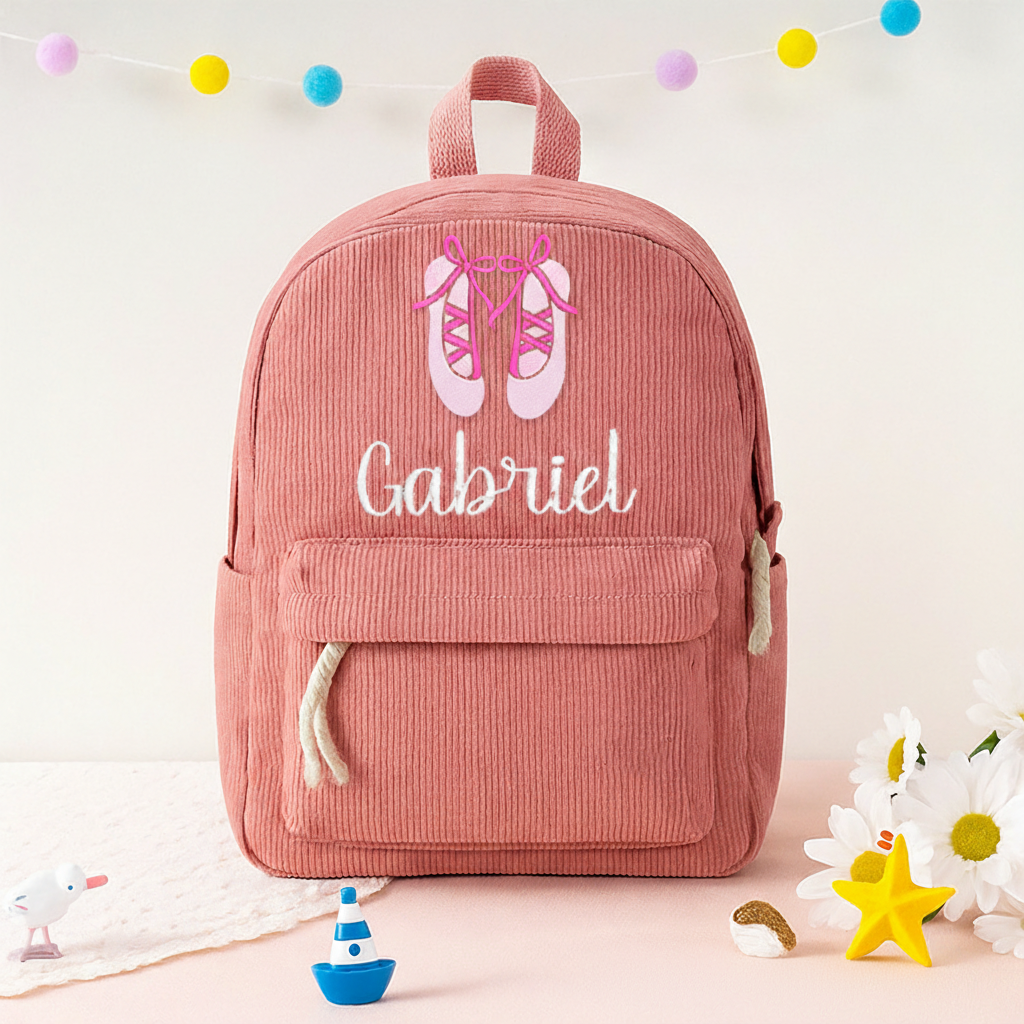 Personalized Pinky Shoes Ballerina Backpack Dance Bag Ballet Gifts for Girls Women Dancers