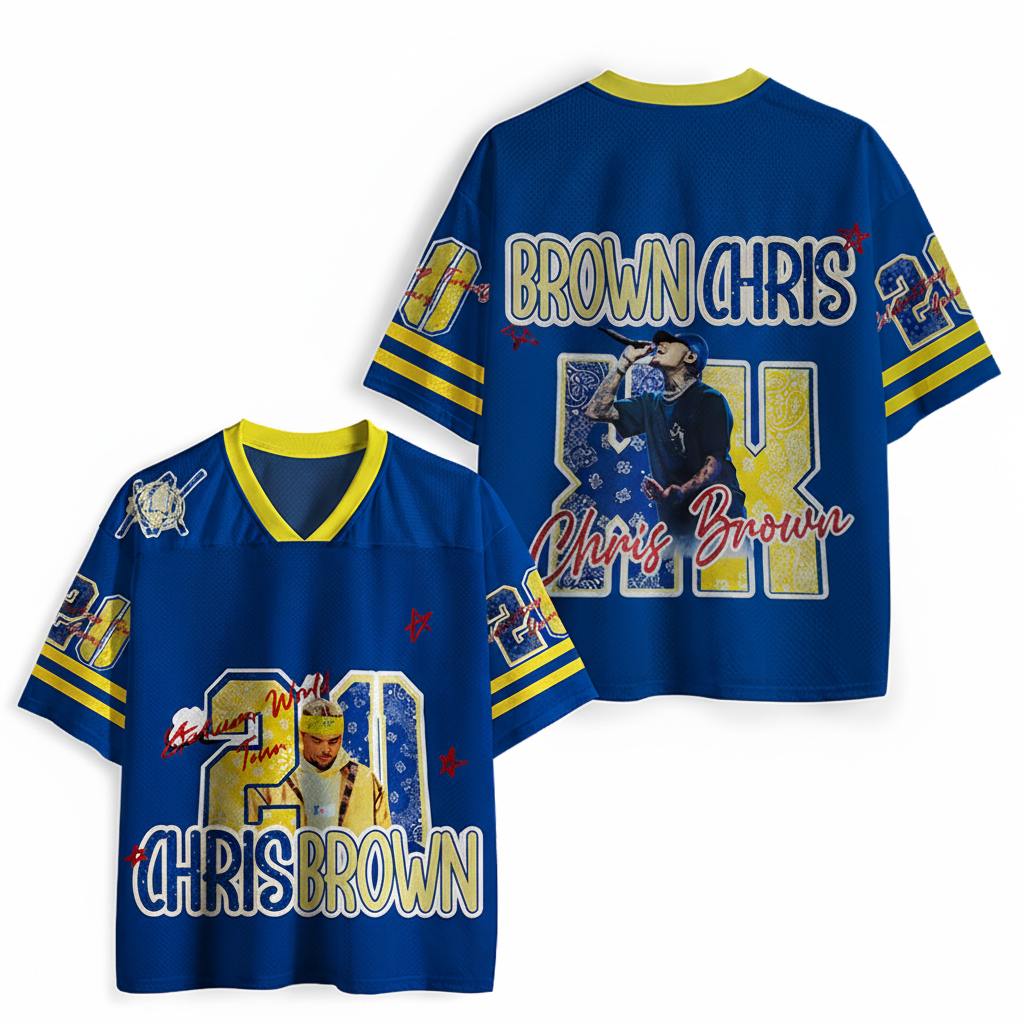 Personalized Hip Hop Music Tour Jersey Football Jersey Mesh Concert Outfit Concert Shirt Gift for Fans Country Music