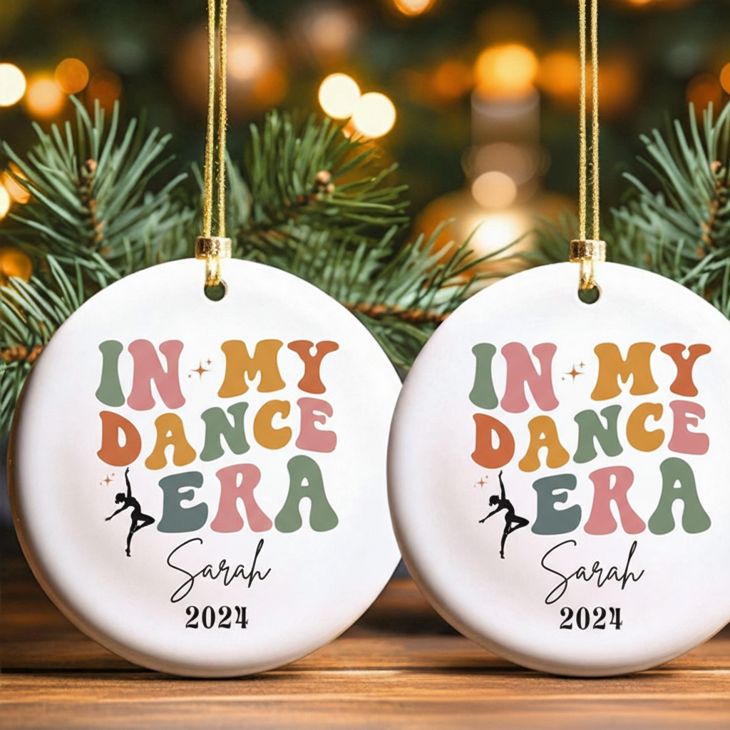 Personalized Dancer Ornament in My Dance Era Custom Name Ballet Gift for Dancer Dance Christmas Ornament Ballet Dancer Ornament