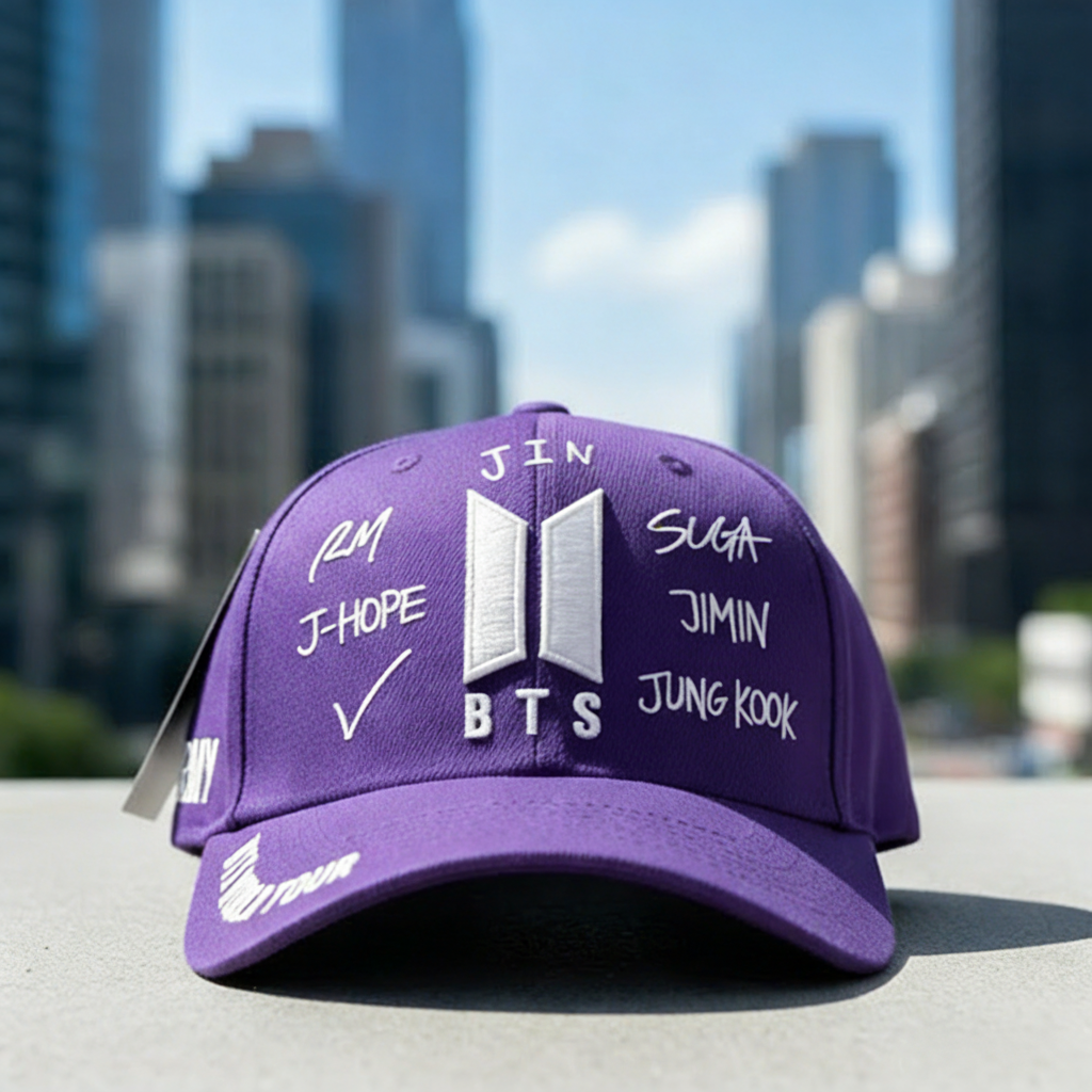 Personalized BTS World Tour Hat Cap Kpop Army Merch 2026 Edition Wash Cap Gift for ARMY Fans