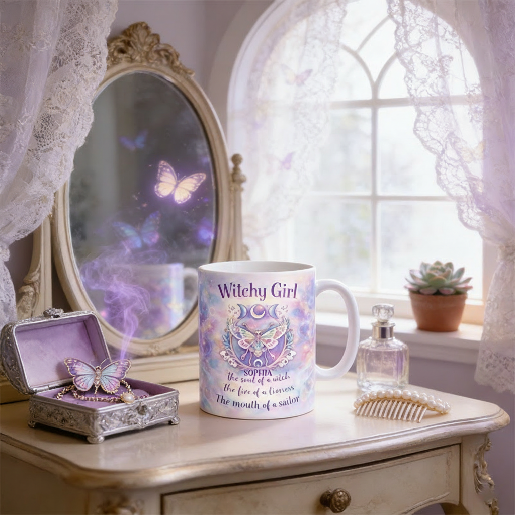 Personalized Witchy Girl Magical Mug Coffee Mug Magic Lover Mug Witchcore Gift Coffee Mug