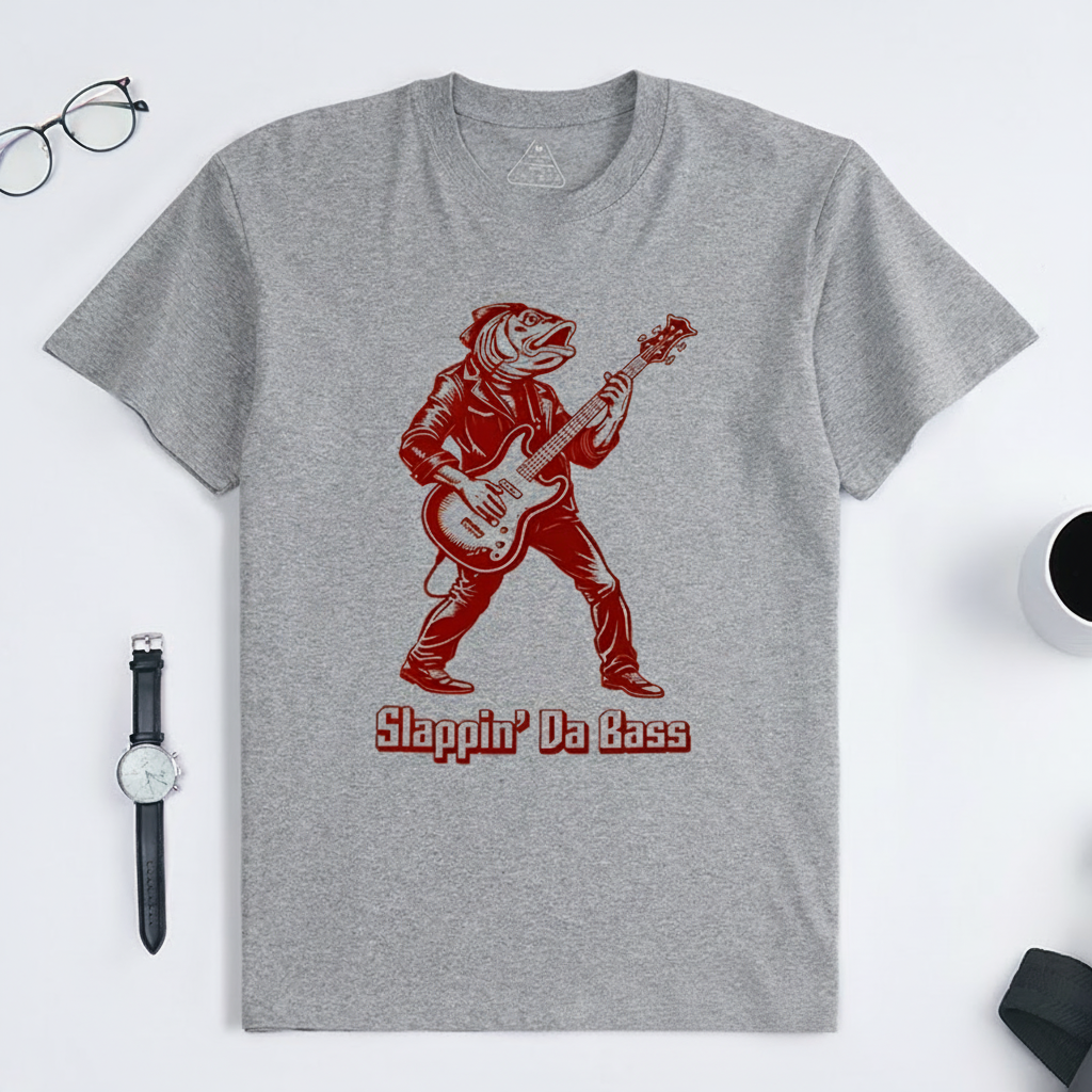 Personalized Classic T-Shirts Slappin' Da Bass T-Shirt Vintage Music Graphic Tee for Music Lovers