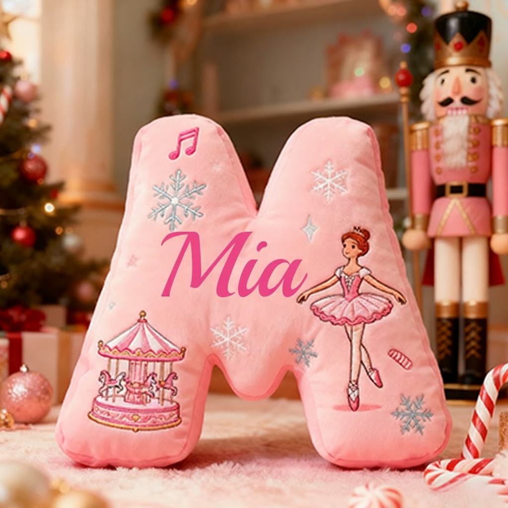 Personalized Colorful 26 Letters Cute Graphic 3D Print Pillow Cute Magic Beautiful Letter Custom Pillow Gift Christmas Gift for Kids