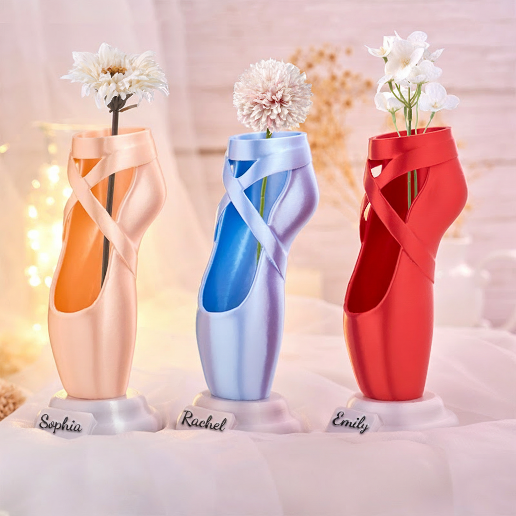 Personalized 3D Printed Ballet Pointe Shoe Recital Gift for Dance Lovers Pen Brush Or Flower Holder Ballet Gift for Her