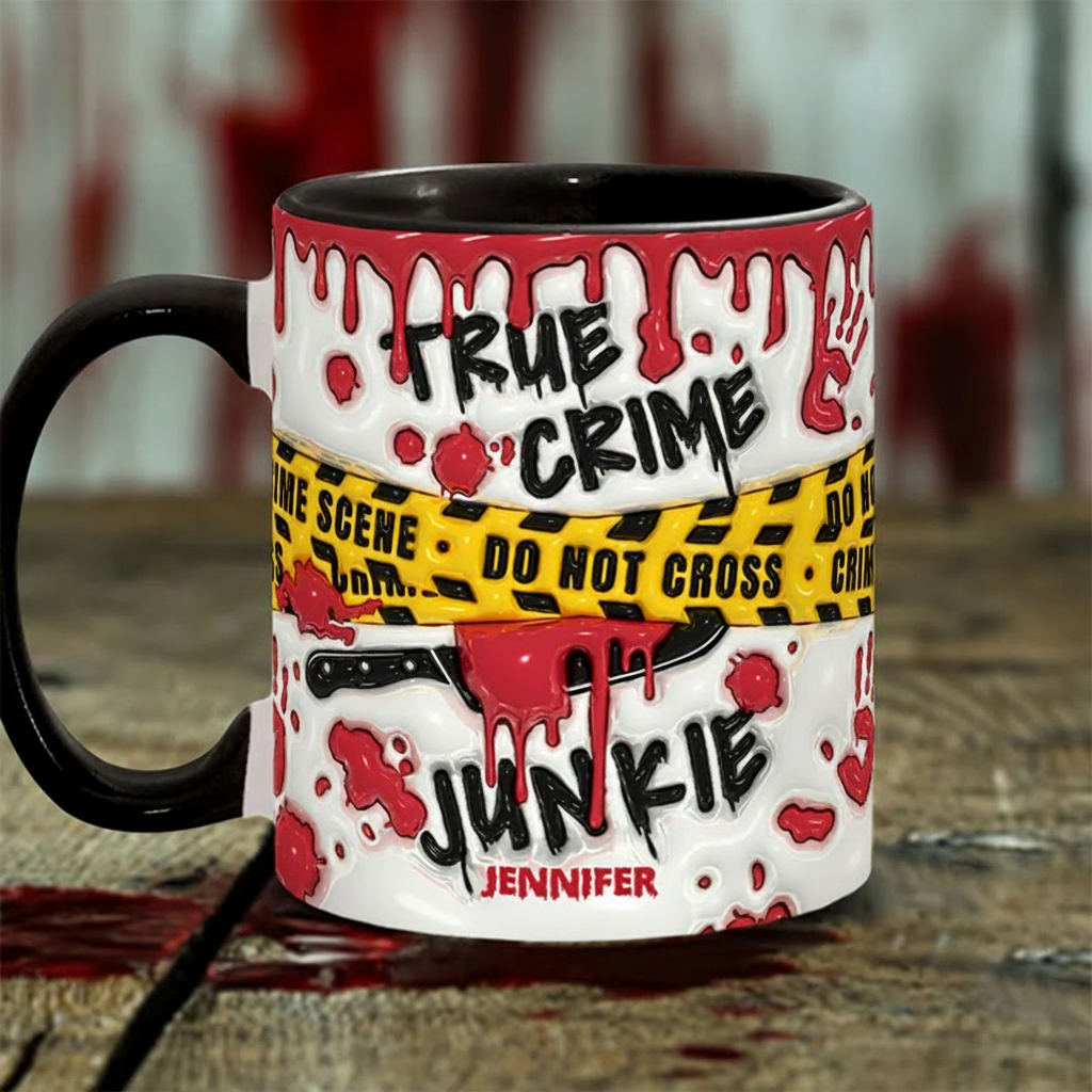 Personalized 3D Effect Do Not Cross Crime Watching Mug TV Show Mug Movie Lover Gift for Friend Birthday Gift
