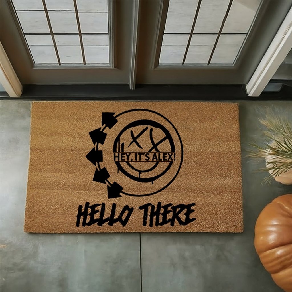 Personalized Music Door Mat Custom Name Gift for Family Friends Music Lovers for Housewarming Unique Presents