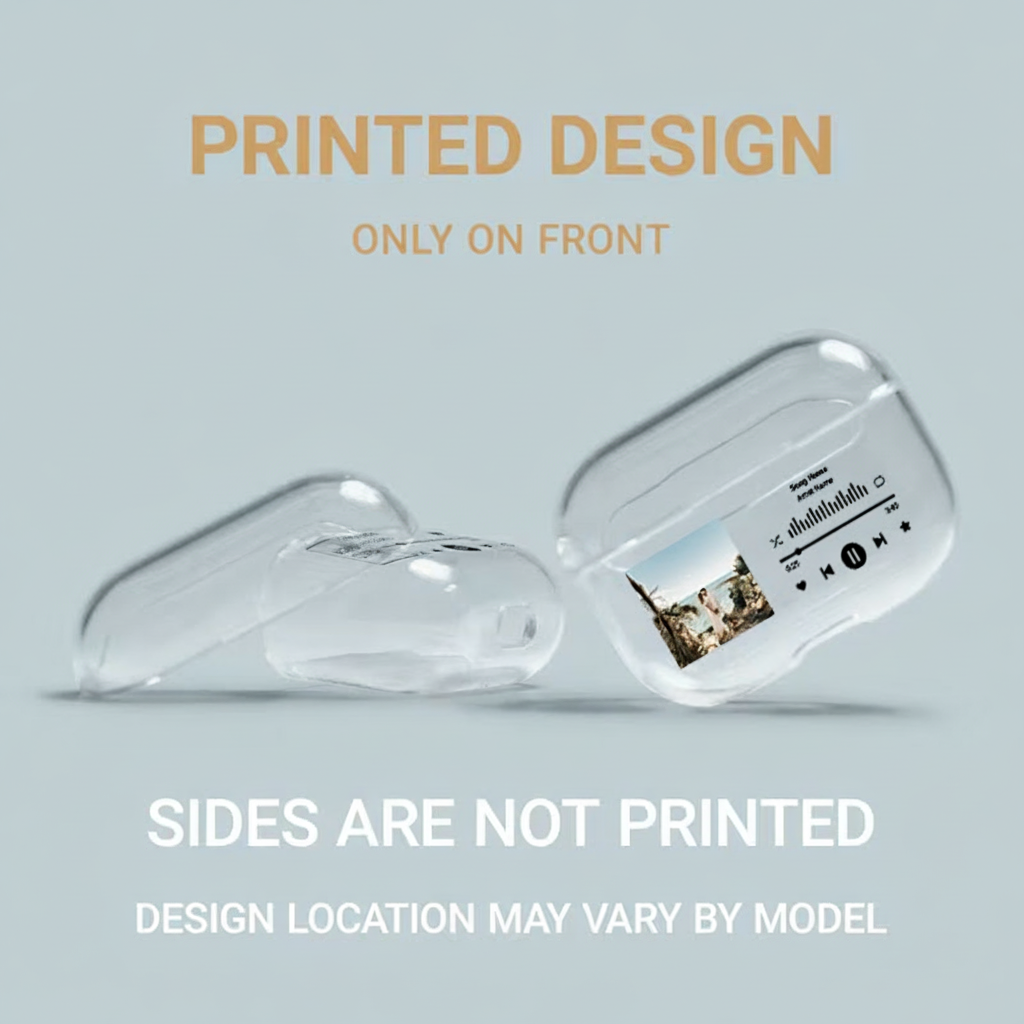 Personalized Music Plaque Earphone Protective Cover Album Cover  and Custom Music Player Display and Audio Control and Music Player