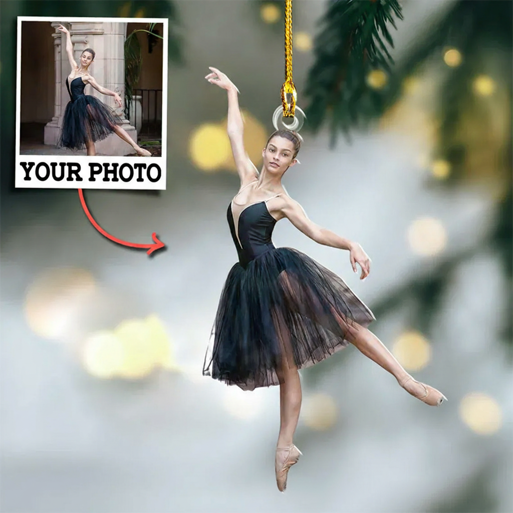Personalized Photo Gifts For Ballerina Christmas Acrylic Ornament Dance Lovers Christmas Gift Dancer Xmas Gift Christmas Decor