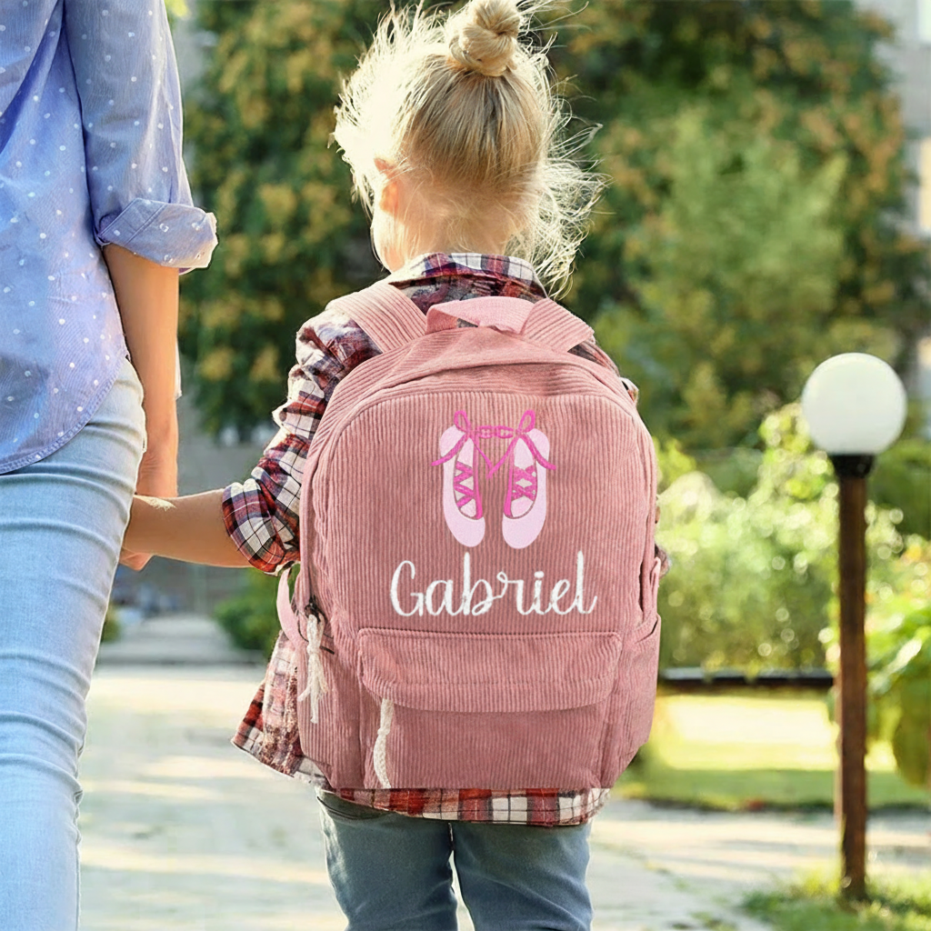 Personalized Pinky Shoes Ballerina Backpack Dance Bag Ballet Gifts for Girls Women Dancers