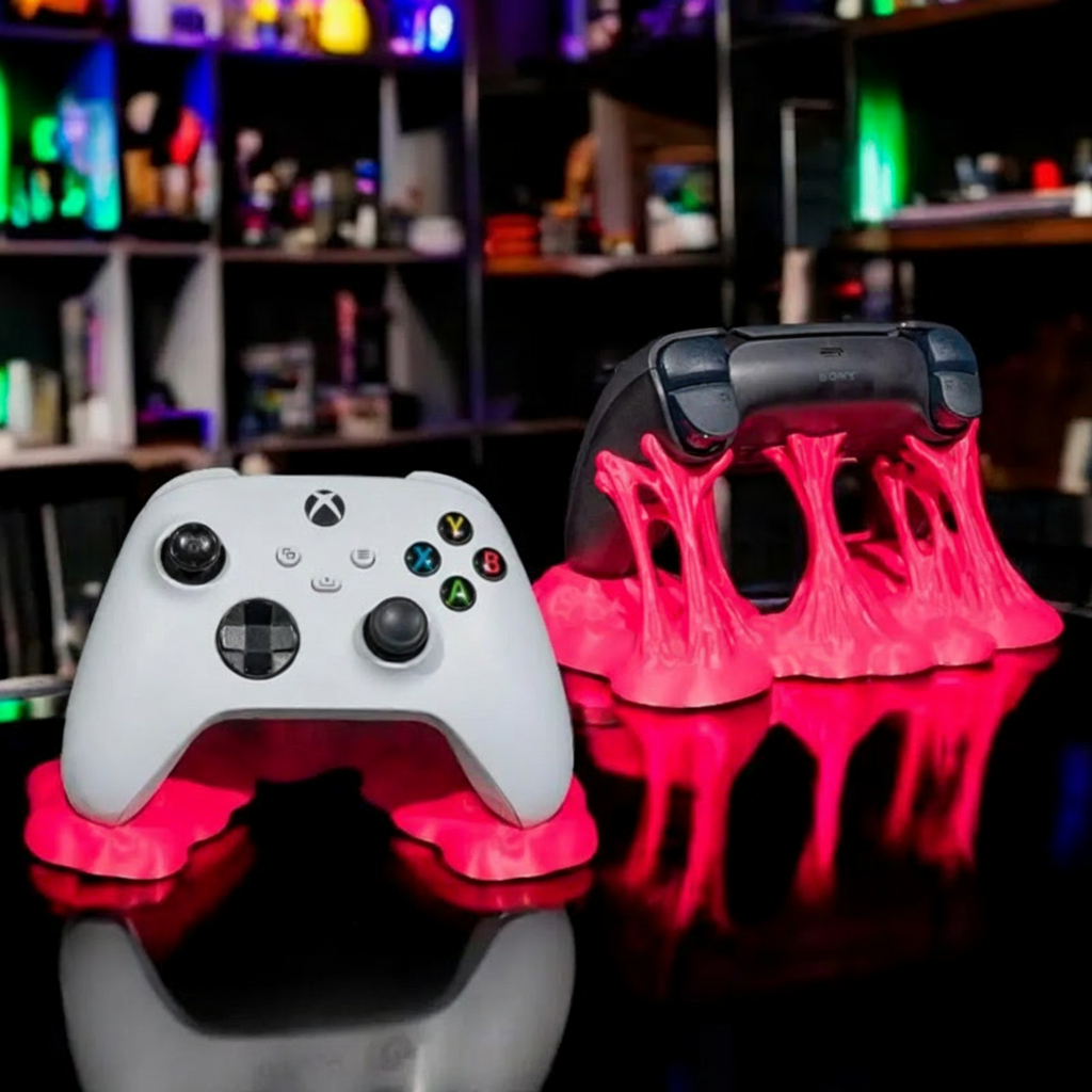 Personalized Spooky Slime Game Console Controller Stand for PS5 And Xbox Series Game Controllers Holder Gamer Gift 3D Printed Gift for Game Lovers