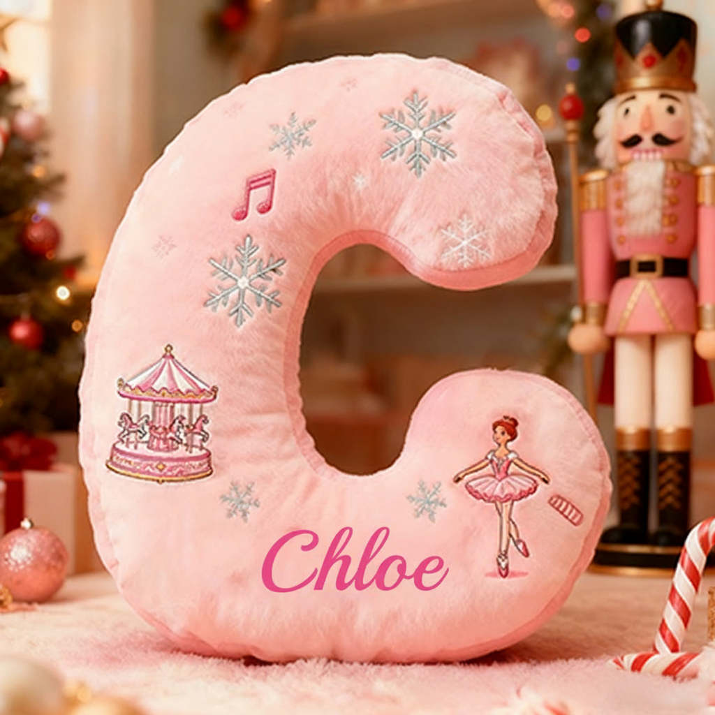 Personalized Colorful 26 Letters Cute Graphic 3D Print Pillow Cute Magic Beautiful Letter Custom Pillow Gift Christmas Gift for Kids