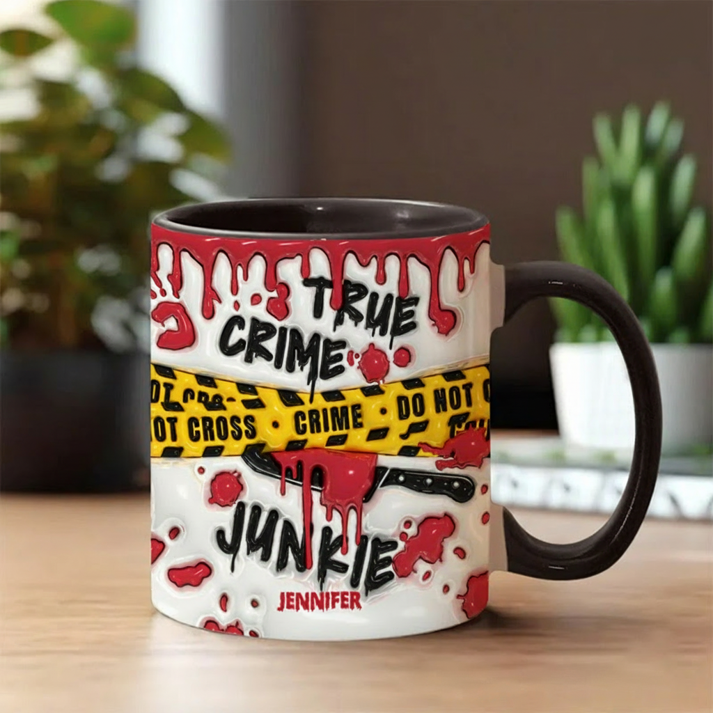 Personalized 3D Effect Do Not Cross Crime Watching Mug TV Show Mug Movie Lover Gift for Friend Birthday Gift