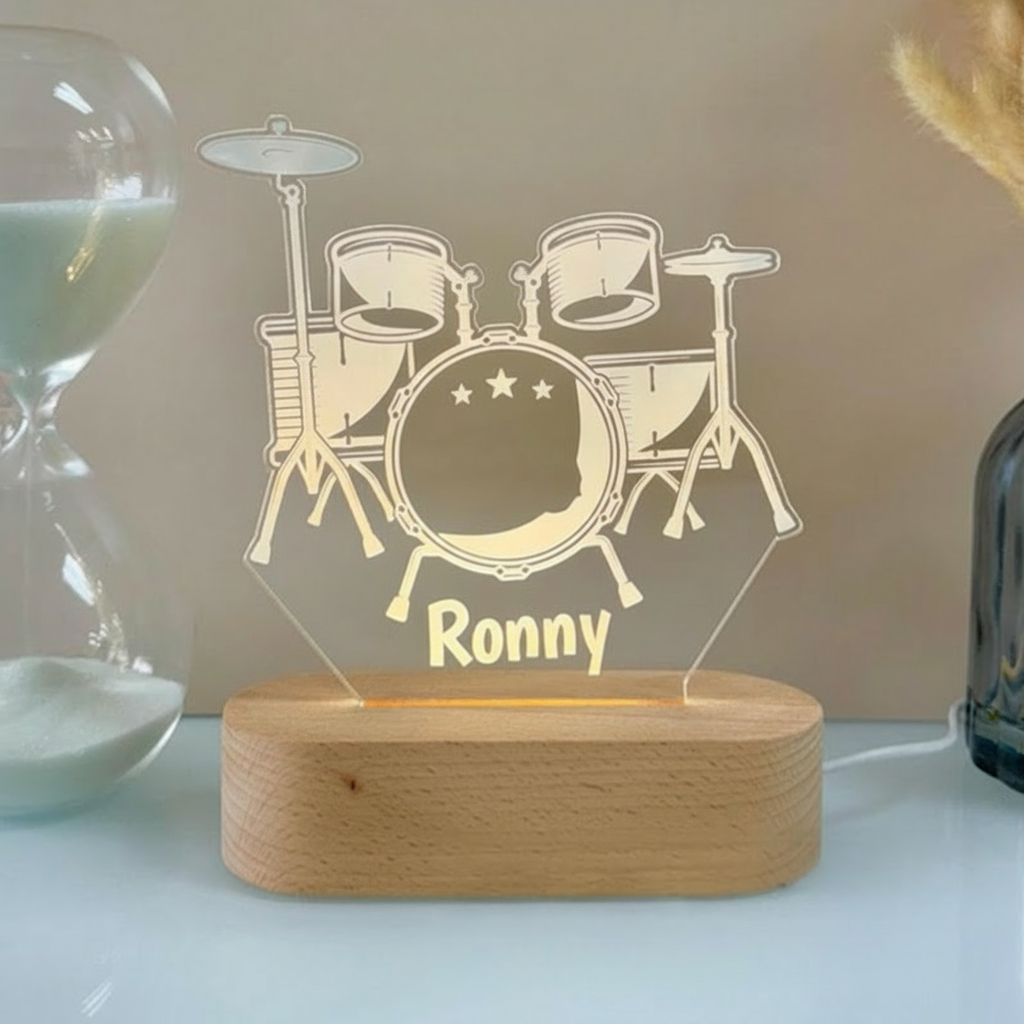 Personalized Night Light Custom LED Lamp for Music Lovers Perfect Gift for Trumpet Players Unique Room Decor