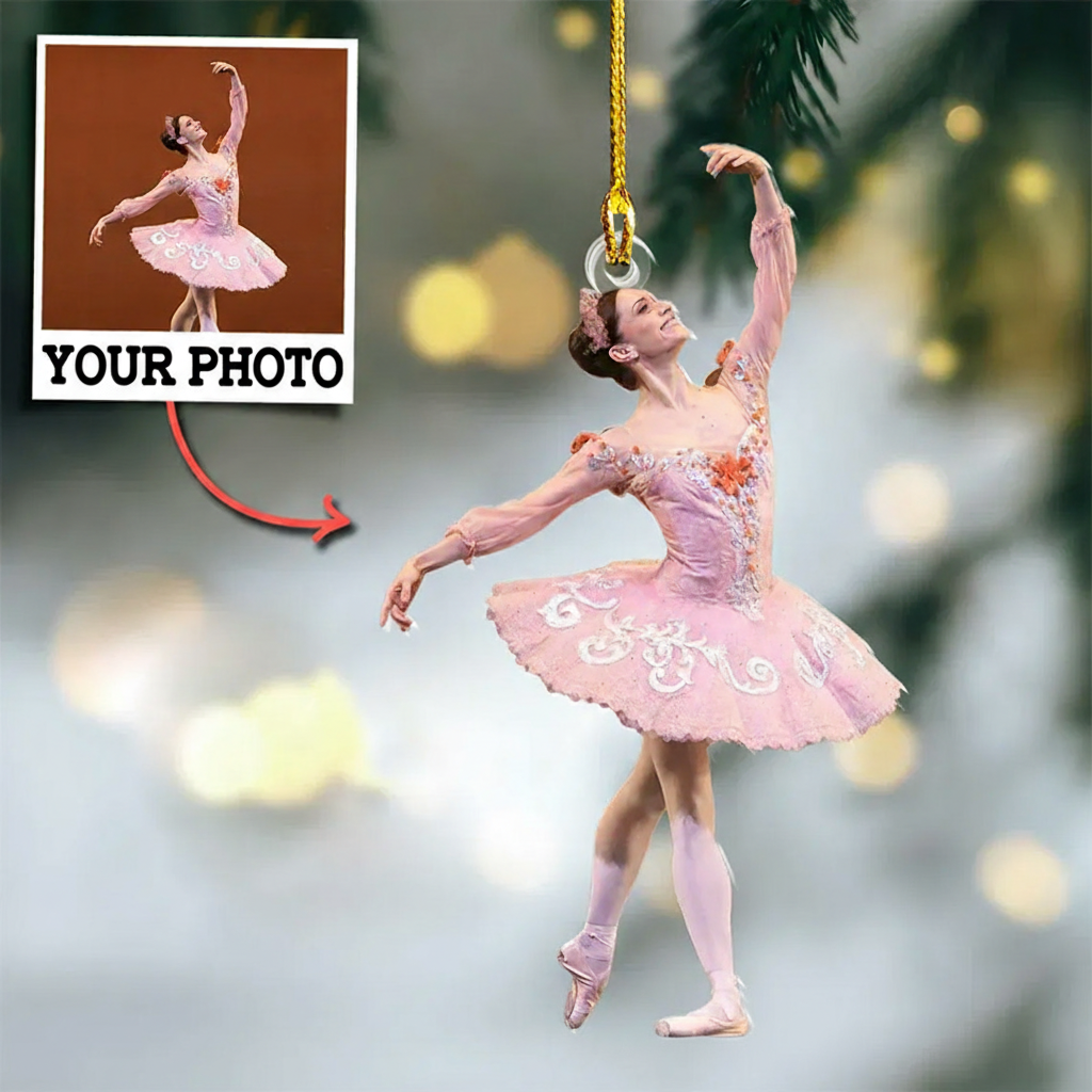 Personalized Photo Gifts For Ballerina Christmas Acrylic Ornament Dance Lovers Christmas Gift Dancer Xmas Gift Christmas Decor