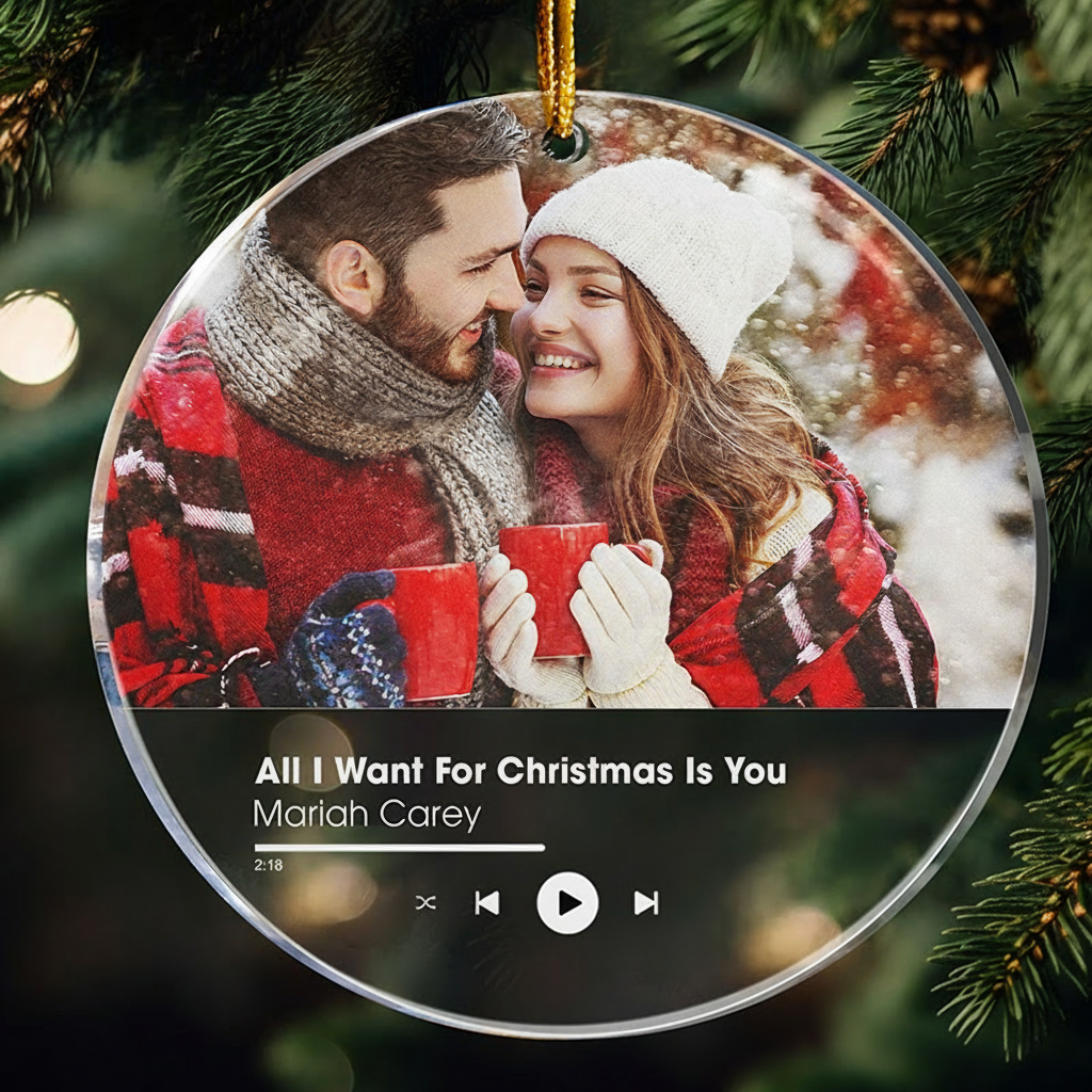 Personalized Music Sign Ornaments for Christmas and Personalized Acrylic Ornament