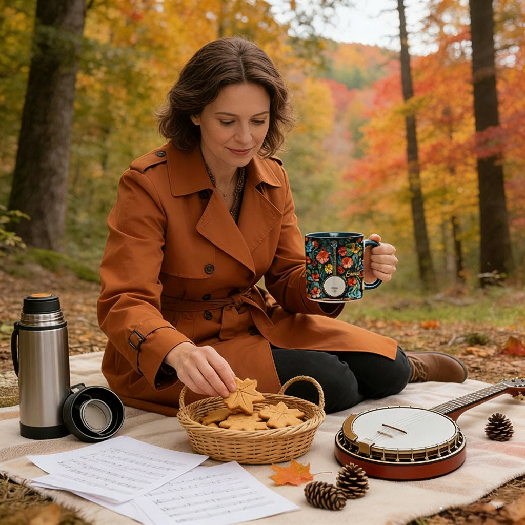 Personalized Banjo Mug Custom Name Gift for Her Music Lover Banjo Lover Present for Mother Wife Daugther Girlfriend