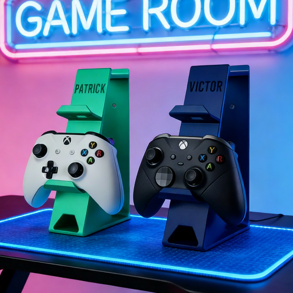 Personalized Game Console Controller And Headphone Stand Universal Controller Stand 3D Printed Gift for Game Lovers