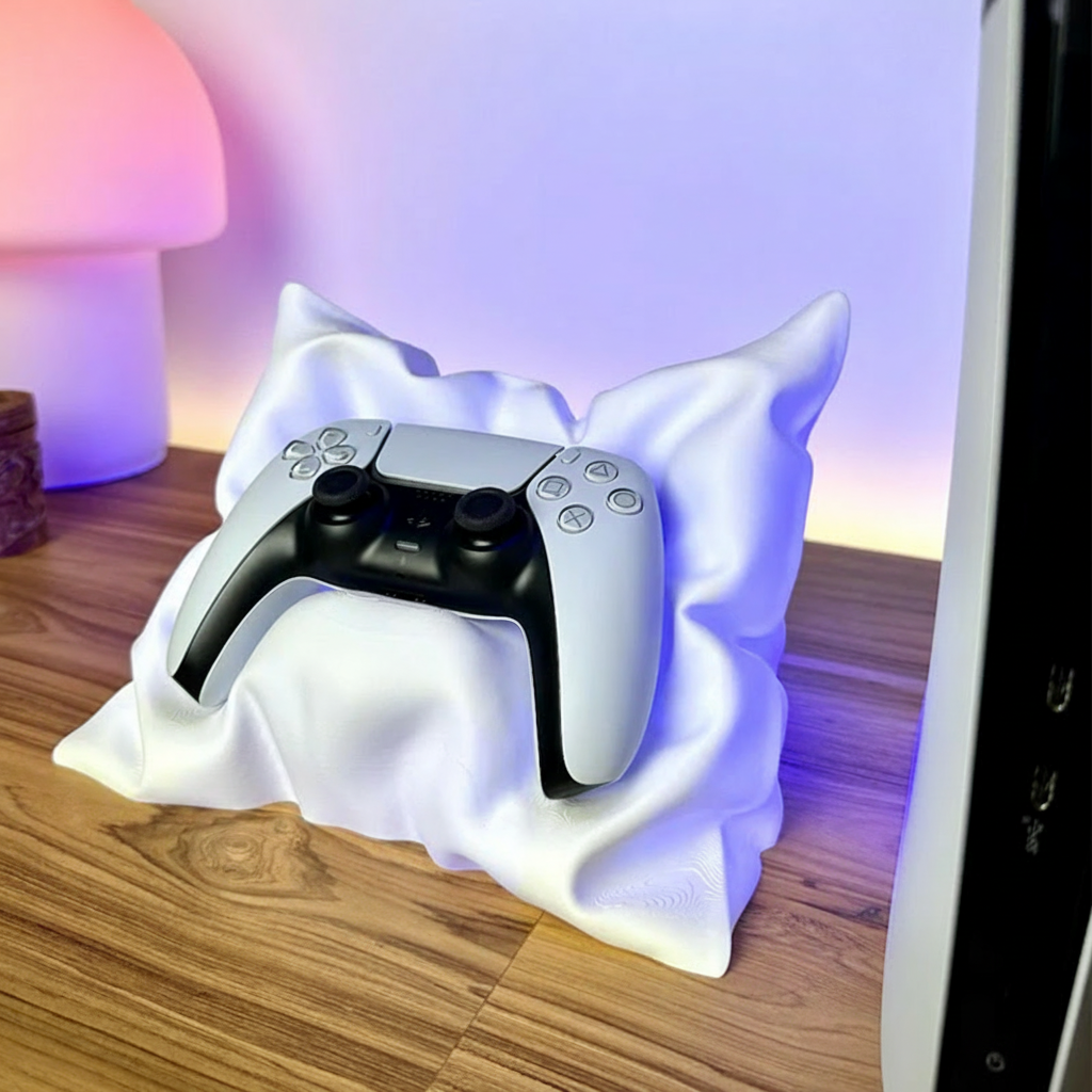 Personalized Pillow Controller Dock Video Game Controller Holder Joystick Stand Gamer Gift 3D Printed Gift for Game Lovers