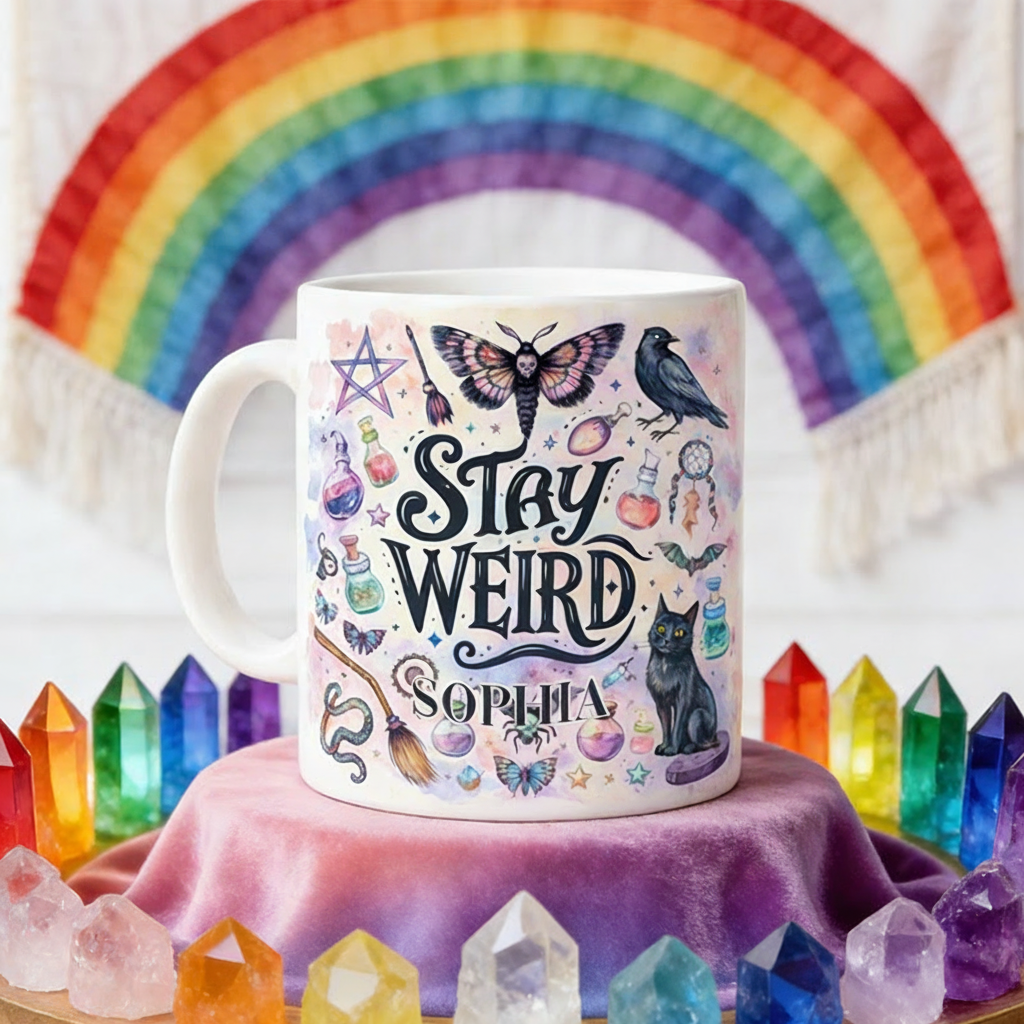 Personalized Stay Weird Magical Mug Coffee Mug Magic Lover Mug Witchcore Gift Coffee Mug